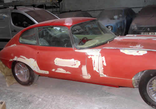 car body repairs e-type jag